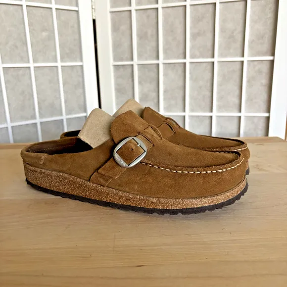 Birkenstock Buckley Clogs Brown Suede Leather Slip-on EU 40 Women’s 9 Men’s 7