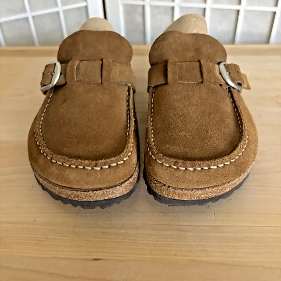 Birkenstock Buckley Clogs Brown Suede Leather Slip-on EU 40 Women’s 9 Men’s 7