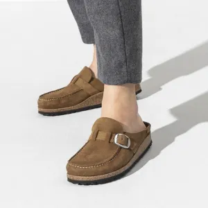 Birkenstock Buckley Suede Clogs Size 9 Leather Tea Tan