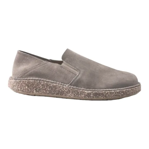 Birkenstock Callan Suede Leather in Gray Taupe Slip-On Shoe Clogs Size 39 Narrow