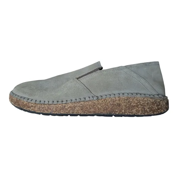 Birkenstock Callan Suede Leather in Gray Taupe Slip-On Shoe Clogs Size 39 Narrow