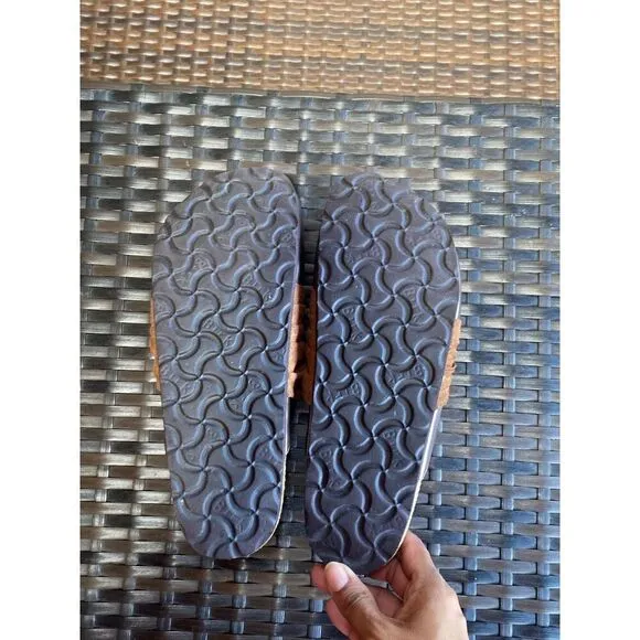 Birkenstock Metallic Leather Tatami Clogs 39
