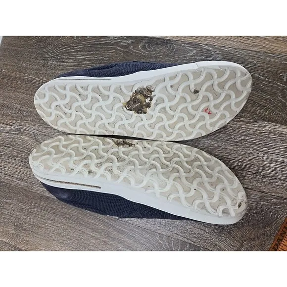 Birkenstock Oswego Navy Blue Canvas Slip On Sneaker EU 42R W 11-11.5 M 9-9.5
