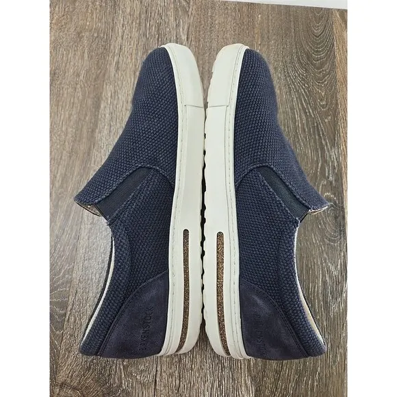 Birkenstock Oswego Navy Blue Canvas Slip On Sneaker EU 42R W 11-11.5 M 9-9.5