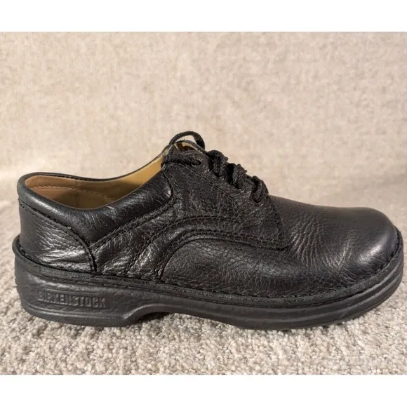 Birkenstock Shoes Mens Size 7 Black Leather Derby Memphis Oxfords Lace Up
