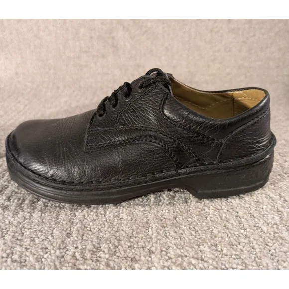 Birkenstock Shoes Mens Size 7 Black Leather Derby Memphis Oxfords Lace Up