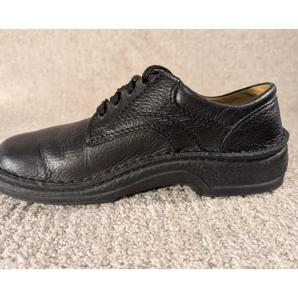 Birkenstock Shoes Mens Size 7 Black Leather Derby Memphis Oxfords Lace Up