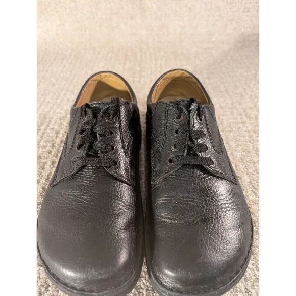 Birkenstock Shoes Mens Size 7 Black Leather Derby Memphis Oxfords Lace Up
