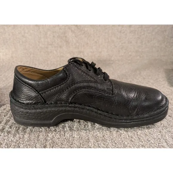 Birkenstock Shoes Mens Size 7 Black Leather Derby Memphis Oxfords Lace Up