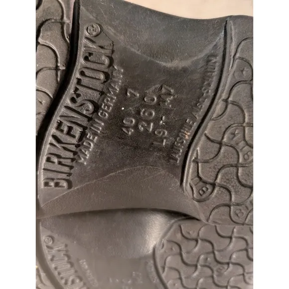 Birkenstock Shoes Mens Size 7 Black Leather Derby Memphis Oxfords Lace Up
