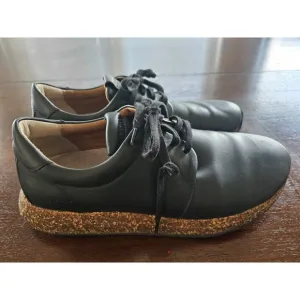 Birkenstock Wrigley Black Leather Lace-up Sneaker Size 40 US M7 L9