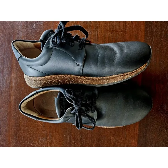 Birkenstock Wrigley Black Leather Lace-up Sneaker Size 40 US M7 L9