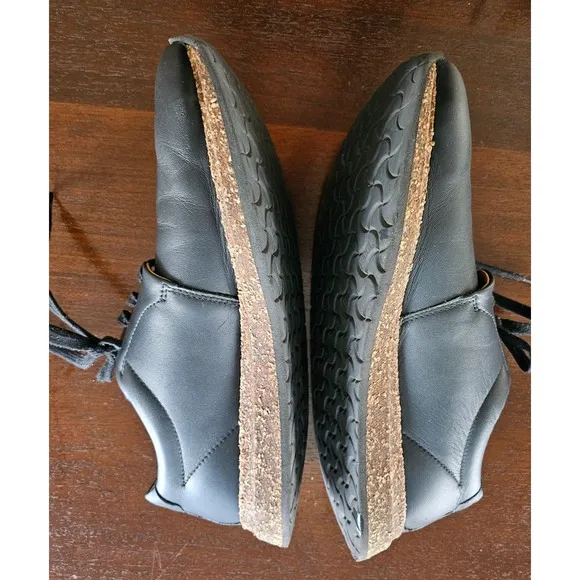 Birkenstock Wrigley Black Leather Lace-up Sneaker Size 40 US M7 L9