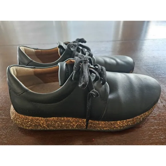 Birkenstock Wrigley Black Leather Lace-up Sneaker Size 40 US M7 L9