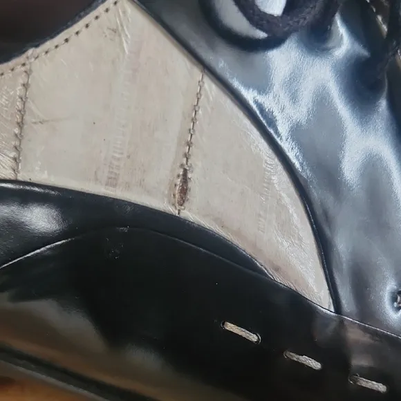 Black and Cream Oxford Spectator Shoes