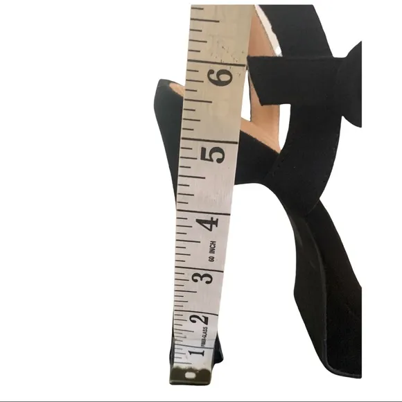 Black Block Platform Heels Size 36 5 5.5