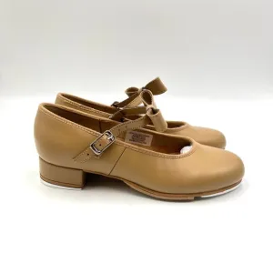 Bloch Big Girls Kids S0352L Caramel Tan Merry Jane Bow Strap Tap Dance Shoes 4M