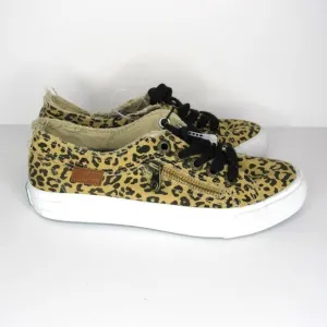 BLOWFISH LEOPARD WOMENS LACE UP MALIBU SNEAKERS