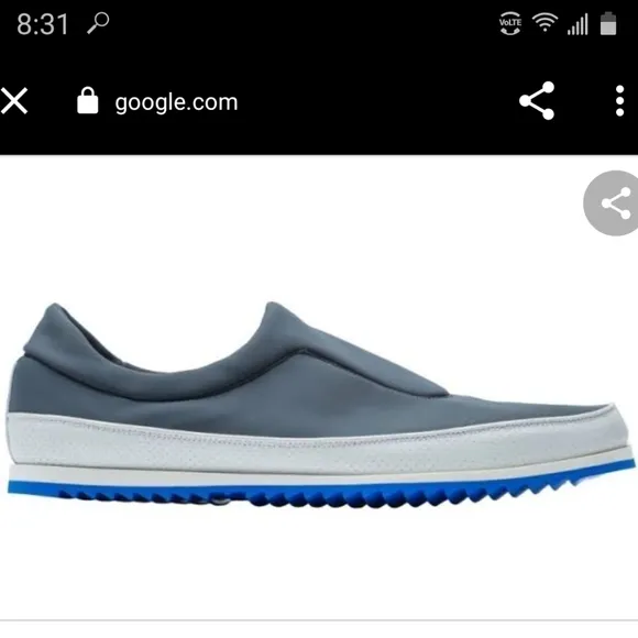 Blue Mens Car Shoes