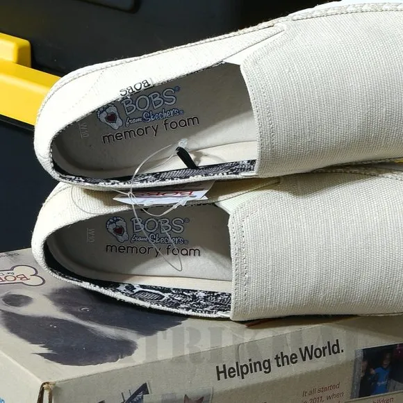 BOBS from Skechers Ladies Slip On Shoes with Memory Foam