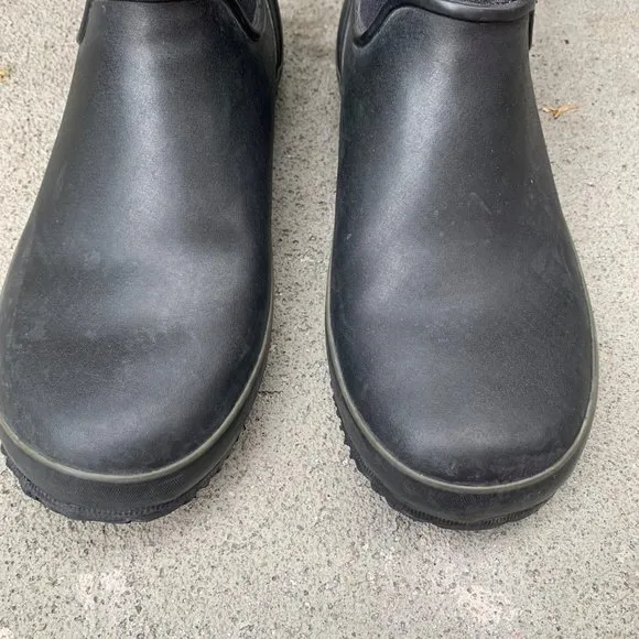 BOGS Mens Urban Farmer Boots 9 Euro 42 Black Slip On Waterproof Shoes Boot Shoe