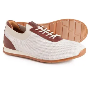 Born Barrett Knit Sneakers Tan/White Slip-Ons Mens Sizes NWT