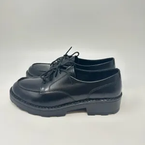 Born Corby Leather Lugged Platform Oxfords size 11M platform black