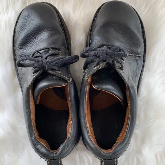 Born Dave Black Leather Oxfords Size 8.5