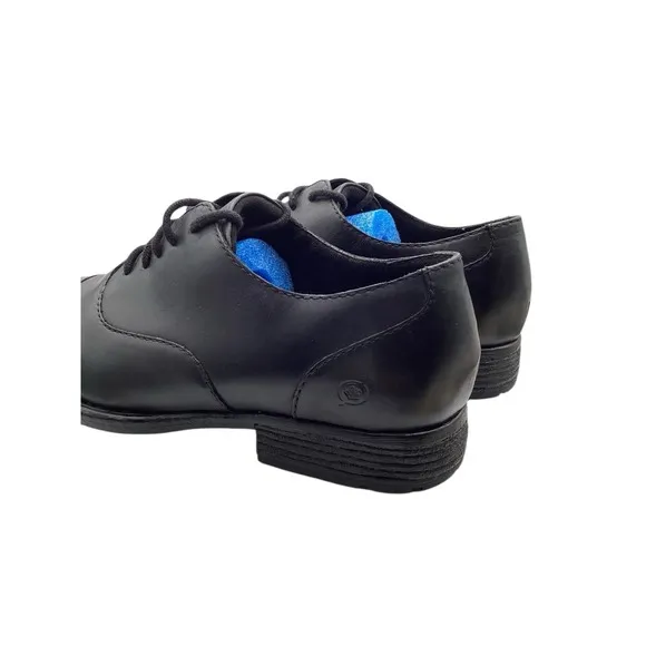 Born Fine Black Leather Lace-Up Oxfords US Men's 10.5 EU 44.5 EXCELLENT LOOK