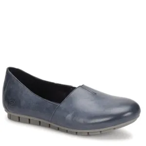 Born Women's Blue Leather Slip-On Shoes, size 10