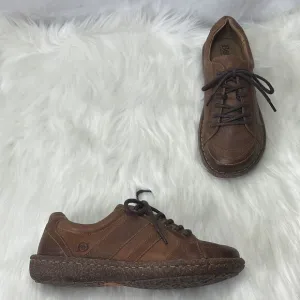 Born Melissa NWOT Handcrafted Tan Leather Lace Up Oxfords Sz 6
