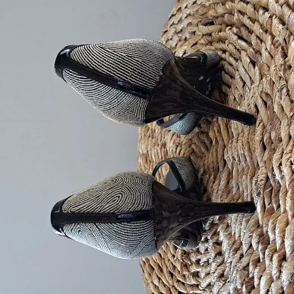 BOSS Hugo Boss Womens Olimpia D'Orsay 3.75&quot; Heels Black Patent Leather‎ S-7/37.5
