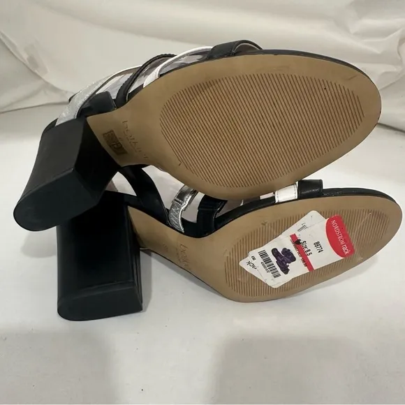 Botkier New York Sera Women’s Sandals Multi Straps Leather Stacked Heels 8.5