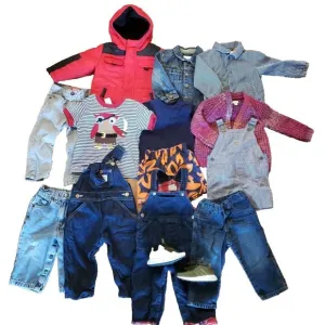 Boys Clothes Lot 18 Mos 14pcs Rothschild Coat Adidas Shoes Jeans Overalls Jacket