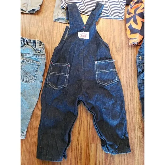 Boys Clothes Lot 18 Mos 14pcs Rothschild Coat Adidas Shoes Jeans Overalls Jacket