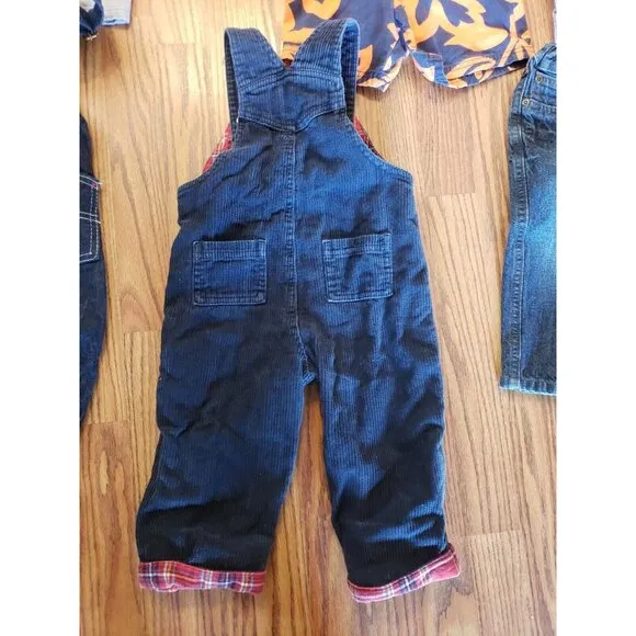 Boys Clothes Lot 18 Mos 14pcs Rothschild Coat Adidas Shoes Jeans Overalls Jacket