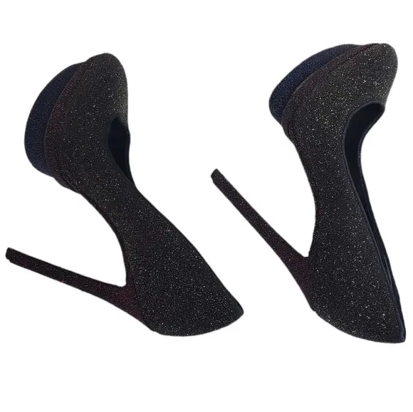 BRAIN ATWOOD Color Block Crystal Platform Pump Heels