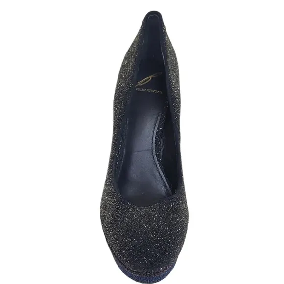 BRAIN ATWOOD Color Block Crystal Platform Pump Heels