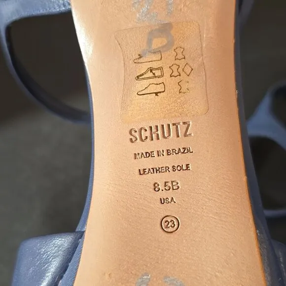 BRAND NEW SCHUTZ OPEN-TOE BUCKLE ANKLE STRAP  PLATFORM HEEL SANDAL
