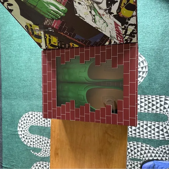 Bravest Studios Green Hulk Toe Foot Clogs