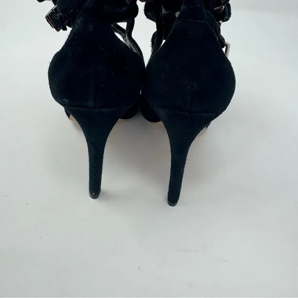 Brian Atwood Lollita Gold Chain High Heels