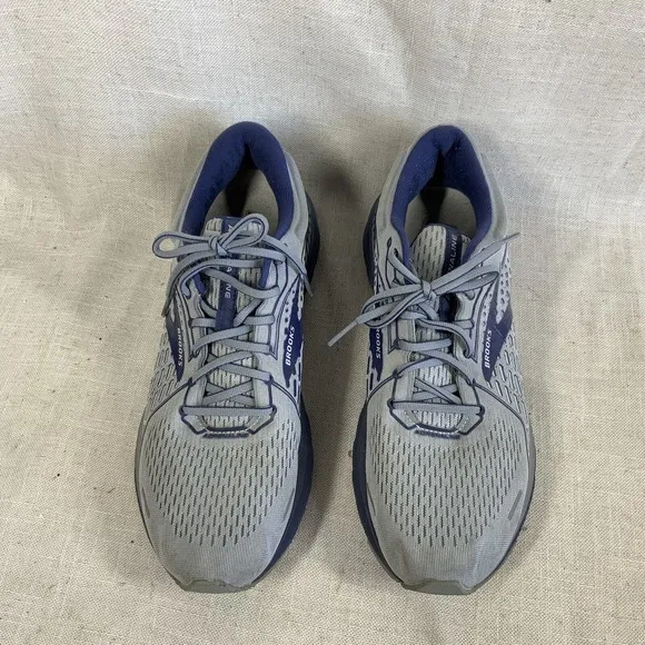 BROOKS Adrenaline 21 Shoes Mens Size 11 Medium (D) Gray Blue Running Supportive