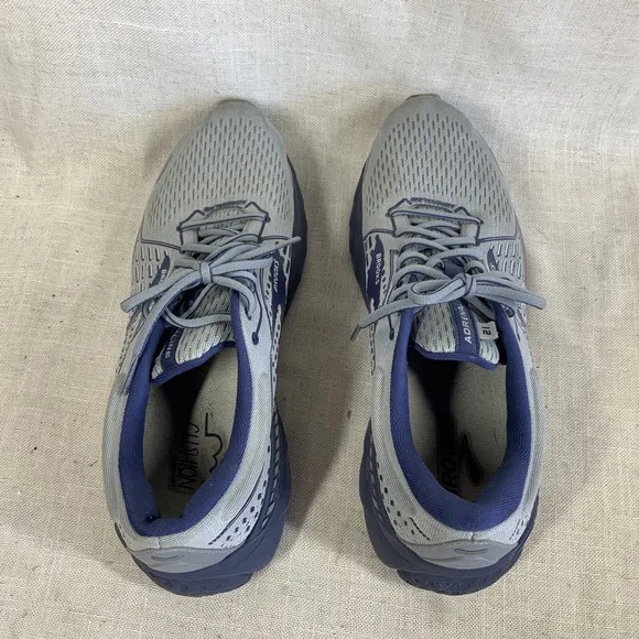 BROOKS Adrenaline 21 Shoes Mens Size 11 Medium (D) Gray Blue Running Supportive