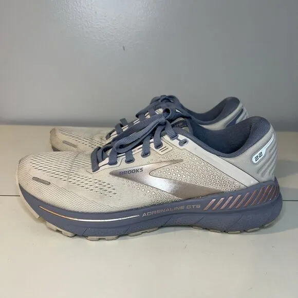 BROOKS ADRENALINE 22 GTS BLUE SNEAKERS SUPPORTIVE RUNNING SHOES WOMENS Size 7 B