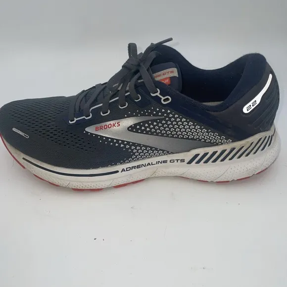 Brooks Adrenaline GTS 22 1103661D435 Black Running Shoes Sneaker Mens 11D Gray