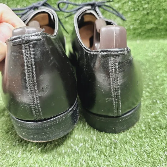 Brooks Brothers The Curzon Black Leather Oxfords Dress Shoes Mens 9 US 42 EU