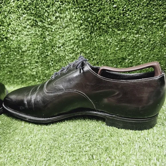 Brooks Brothers The Curzon Black Leather Oxfords Dress Shoes Mens 9 US 42 EU