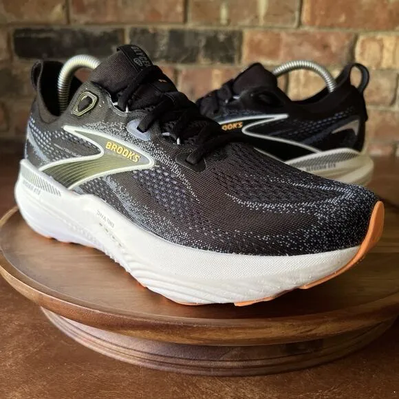 Brooks Glycerin 22 Men’s 8 Black Blue Orange Supportive Running Sneaker Shoes