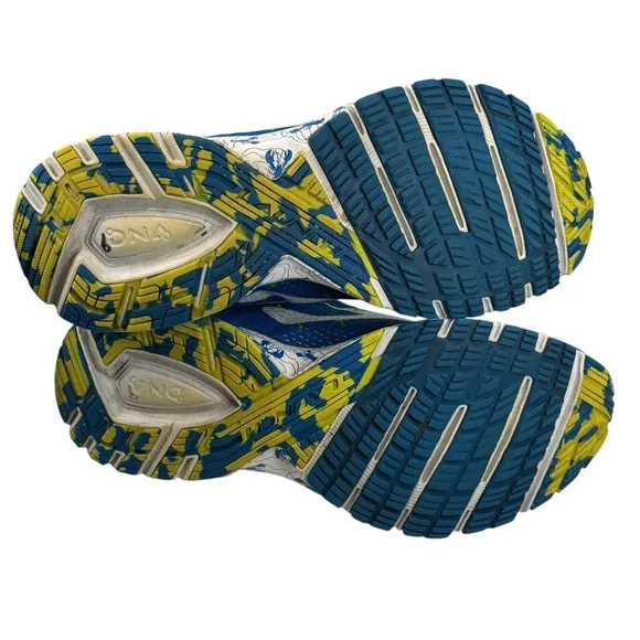 Brooks Launch 5 Run Wicked Lobster Anchor‎ Blue Yellow Running Shoes 11 Boston