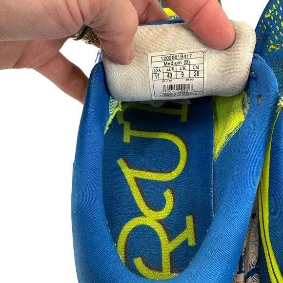 Brooks Launch 5 Run Wicked Lobster Anchor‎ Blue Yellow Running Shoes 11 Boston